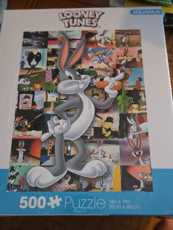 Aquarius Other - Looney Tunes Bugs Bunny 500-Piece Puzzle - Blue & White